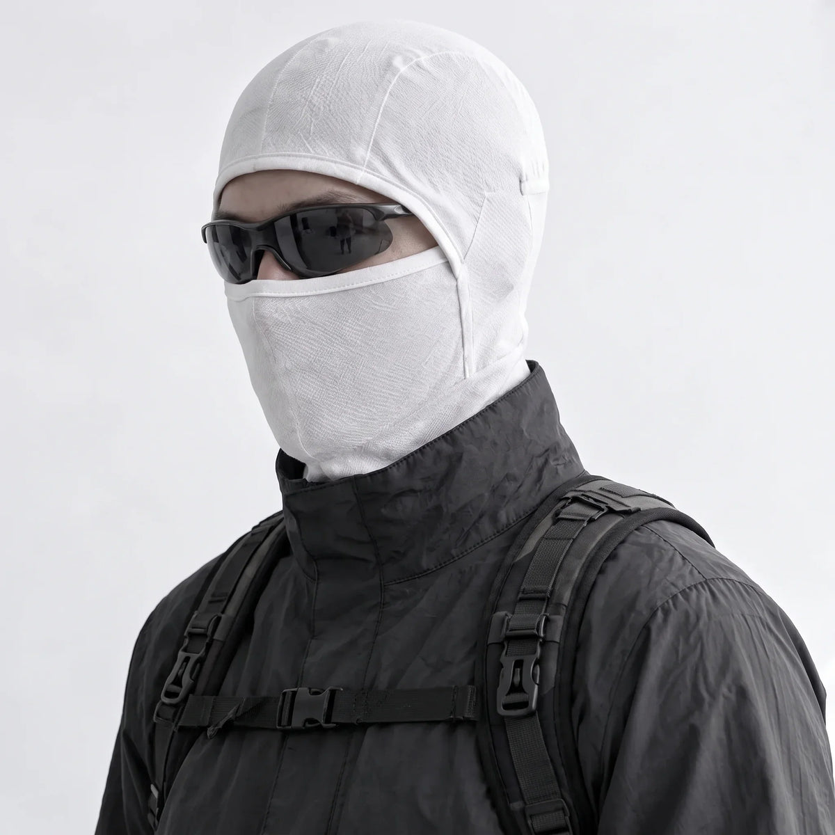 Carr - Unisex Breathable Multi-Way Convertible Balaclava - White