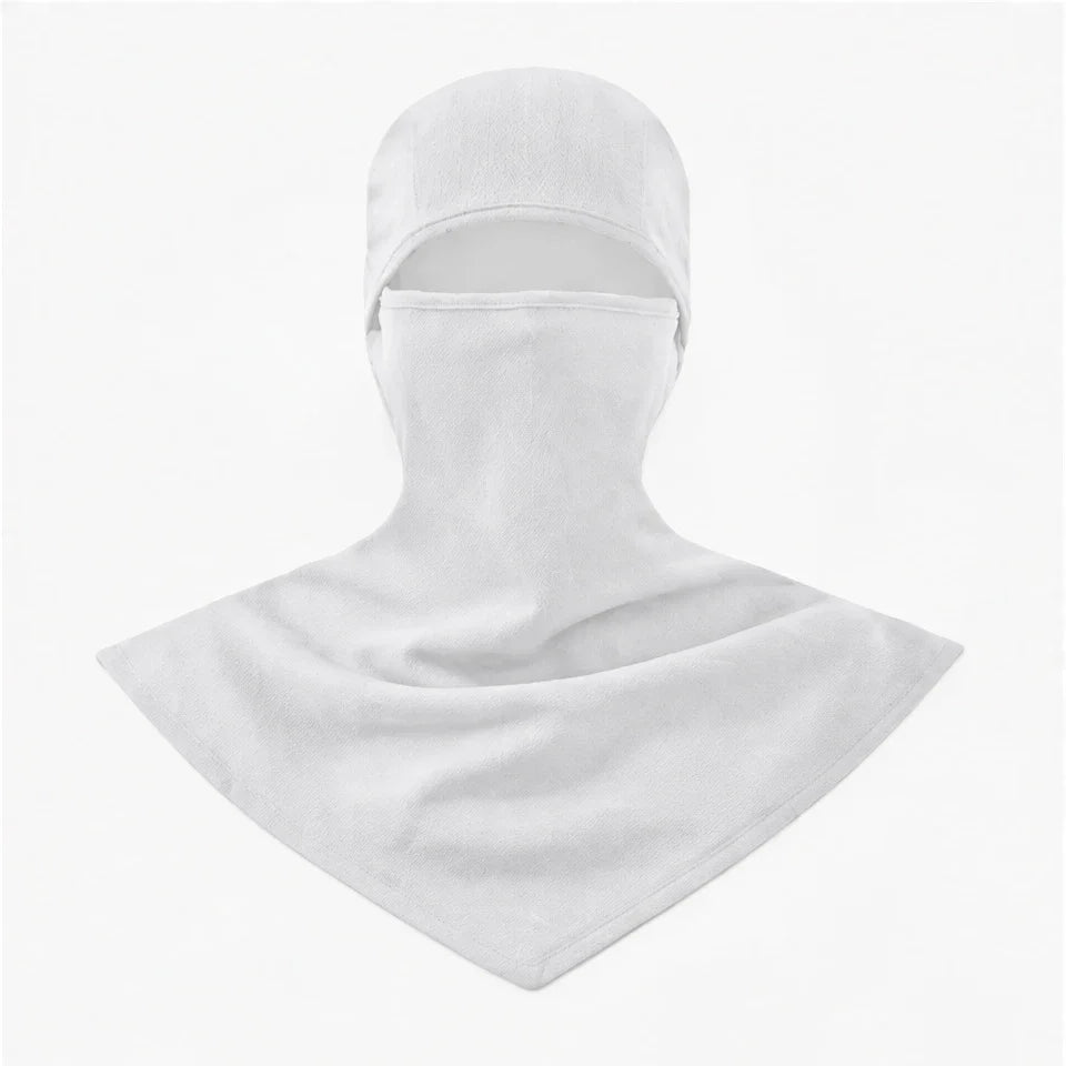 Carr - Unisex Breathable Multi-Way Convertible Balaclava - White