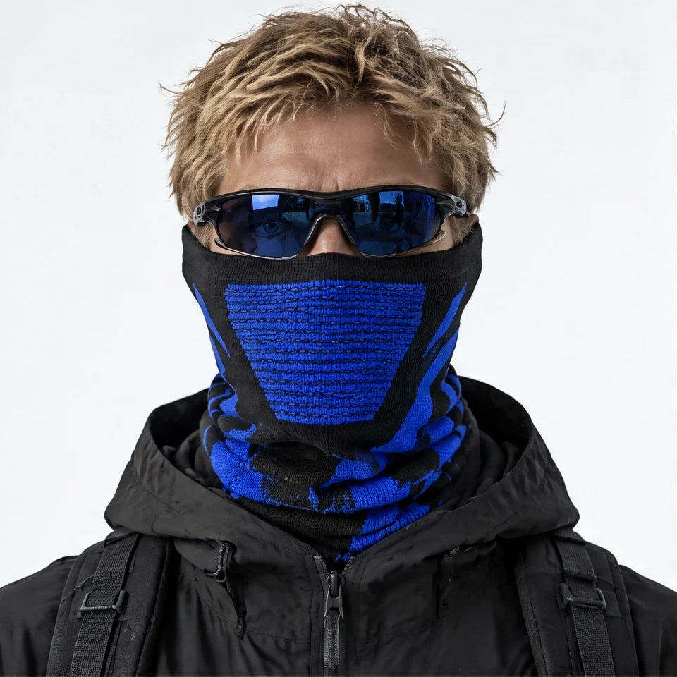 Skirl - Unisex Breathable Multi-Way Neck Gaiter - Blue