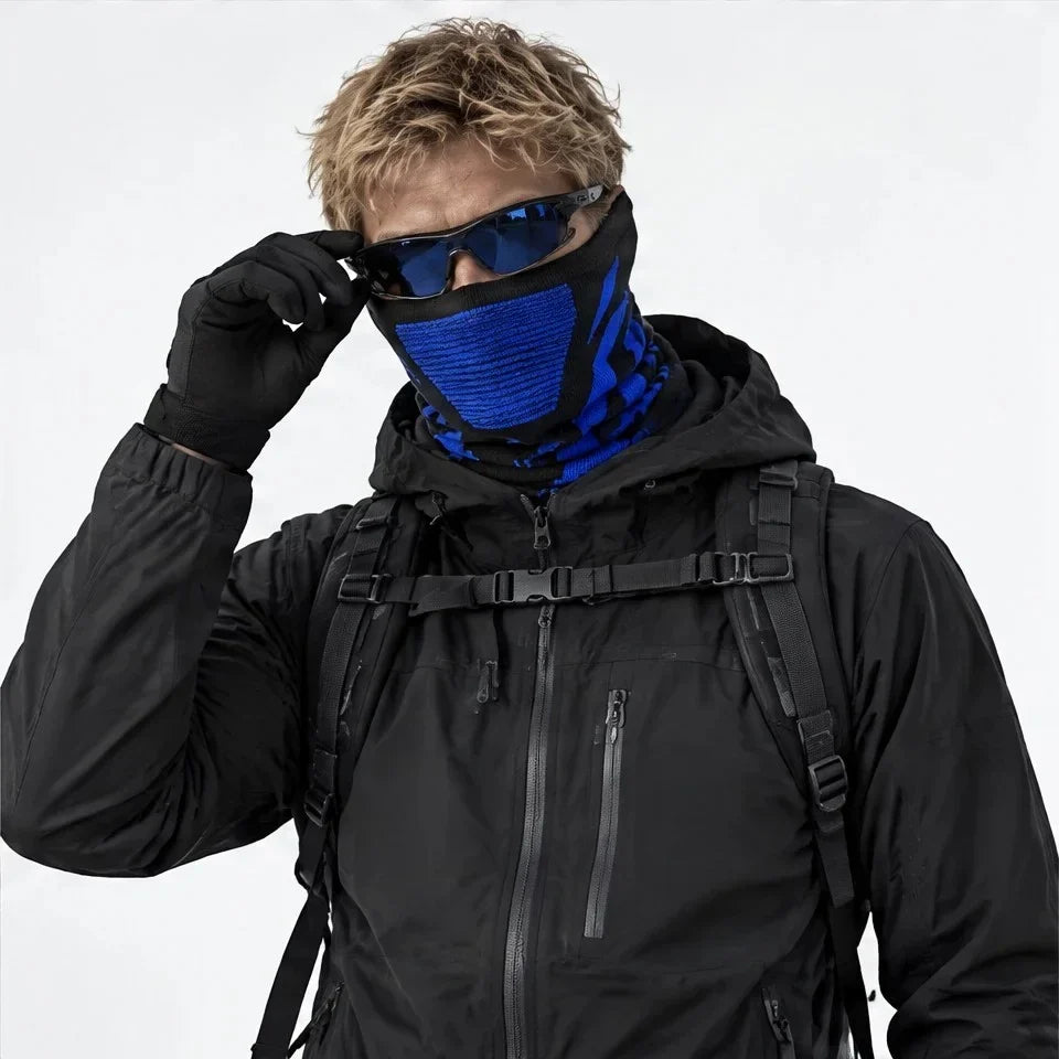 Skirl - Unisex Breathable Multi-Way Neck Gaiter - Blue