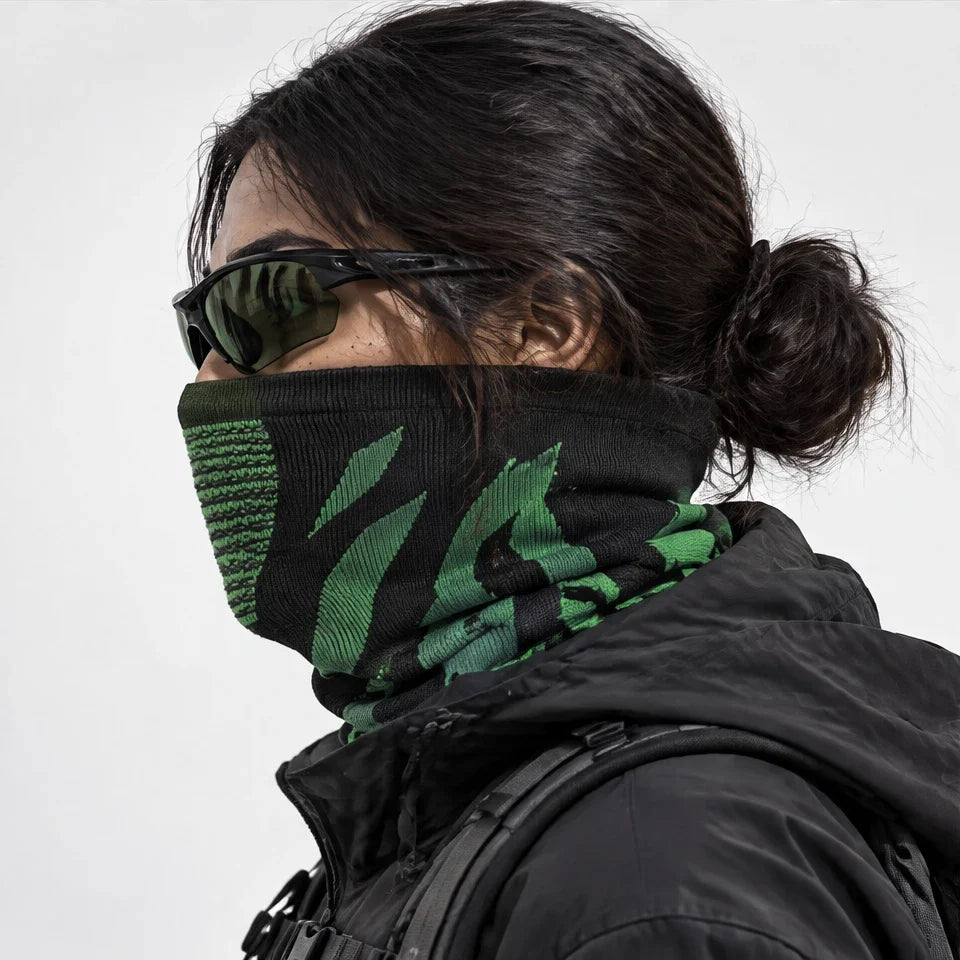 Skirl - Unisex Breathable Multi-Way Neck Gaiter - Green