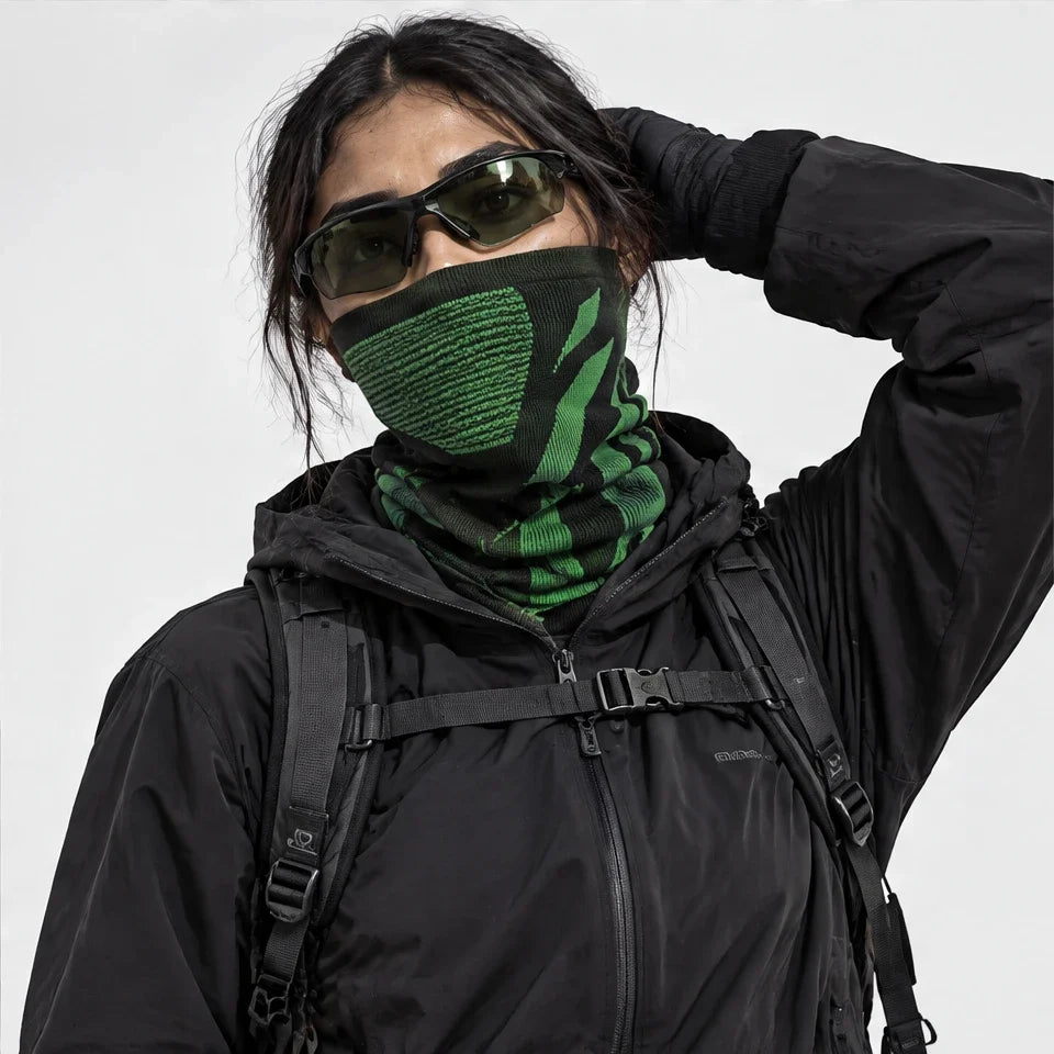 Skirl - Unisex Breathable Multi-Way Neck Gaiter - Green