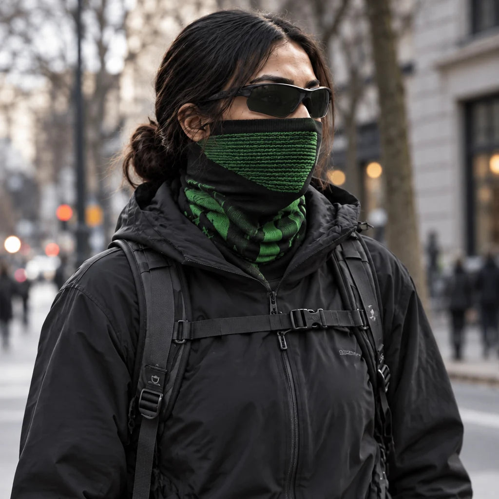 Skirl - Unisex Breathable Multi-Way Neck Gaiter - Green