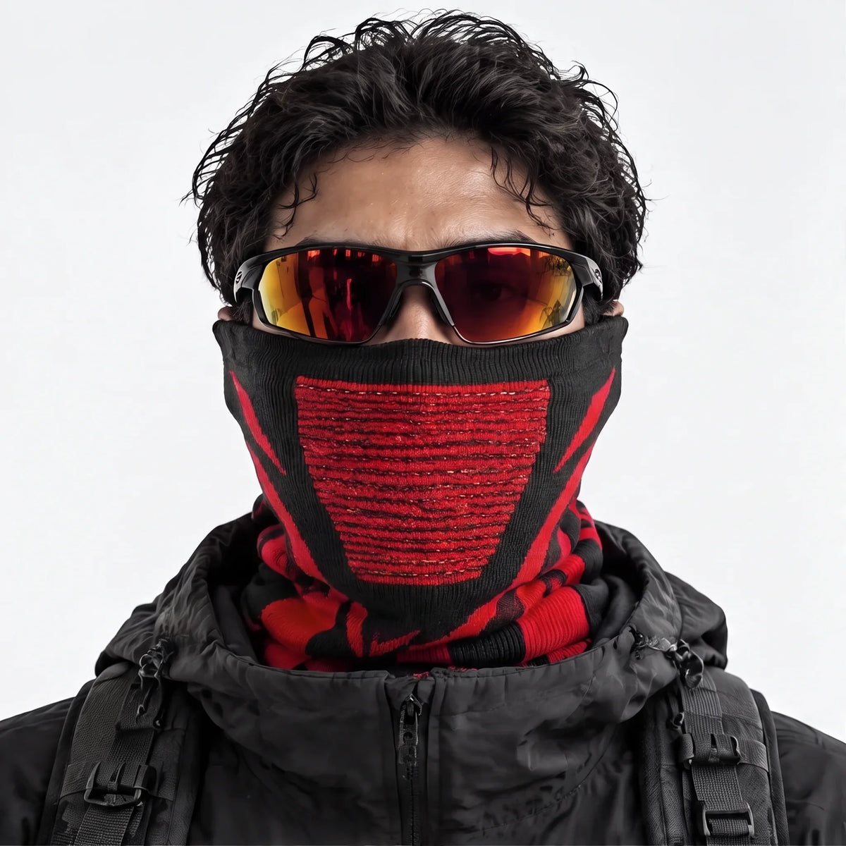 Skirl - Unisex Breathable Multi-Way Neck Gaiter - Red