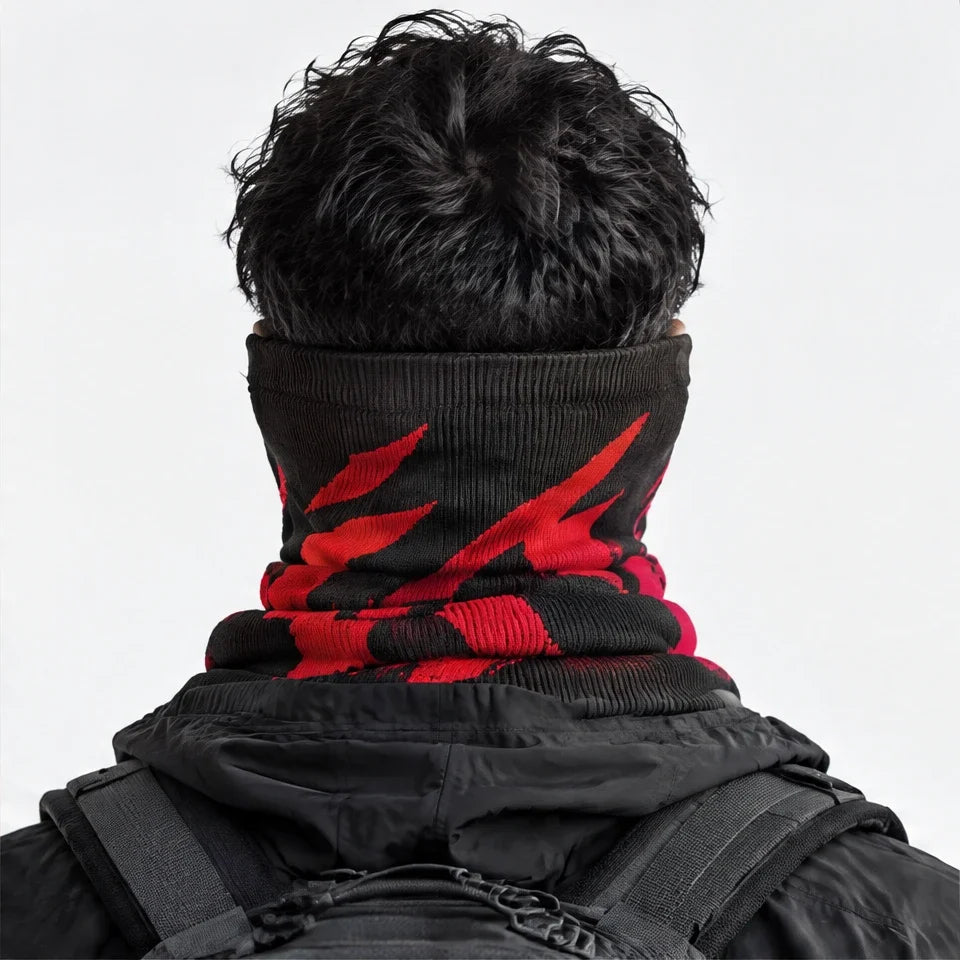 Skirl - Unisex Breathable Multi-Way Neck Gaiter - Red