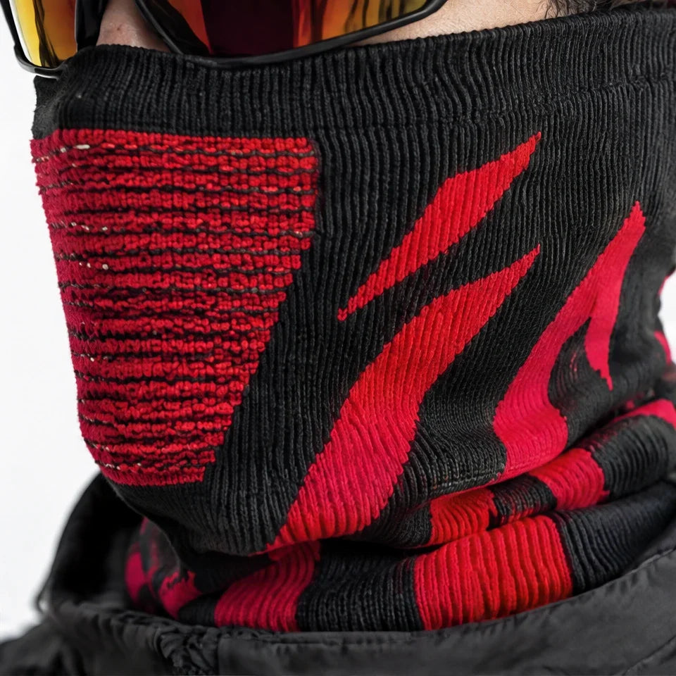 Skirl - Unisex Breathable Multi-Way Neck Gaiter - Red