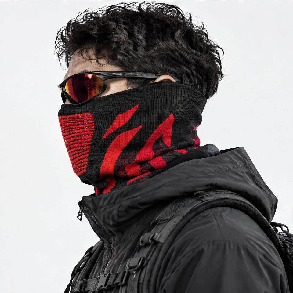 Skirl - Unisex Breathable Multi-Way Neck Gaiter - Red