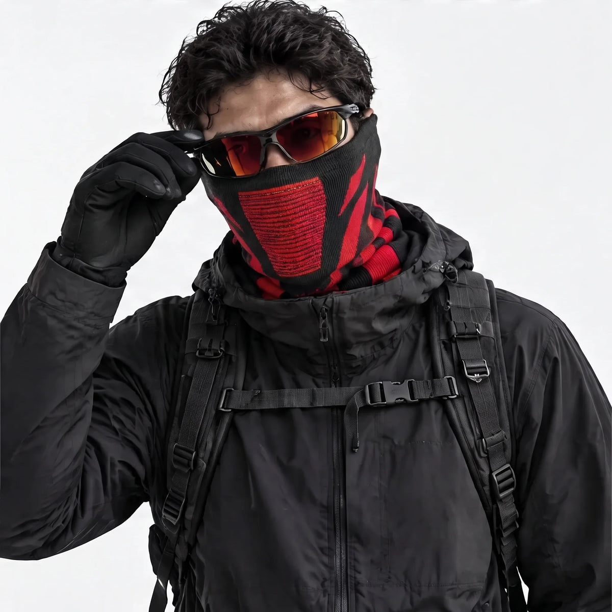 Skirl - Unisex Breathable Multi-Way Neck Gaiter - Red