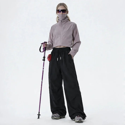 Murk - Unisex Quick-Dry Windproof & Lotus-Effect Waterproof Trousers - Black