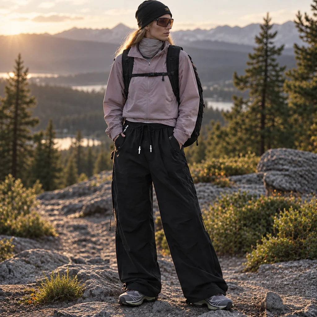 Murk - Unisex Quick-Dry Windproof & Lotus-Effect Waterproof Trousers - Black