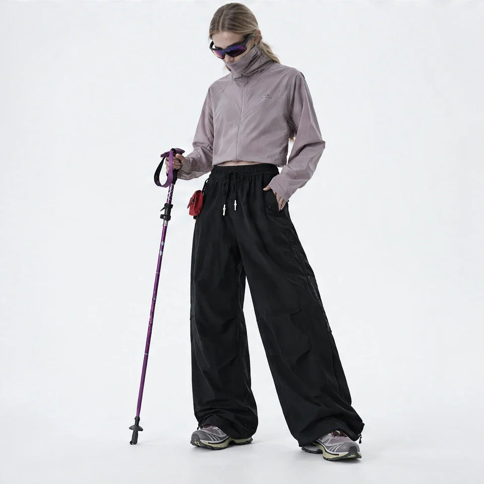 Murk - Unisex Quick-Dry Windproof & Lotus-Effect Waterproof Trousers - Black