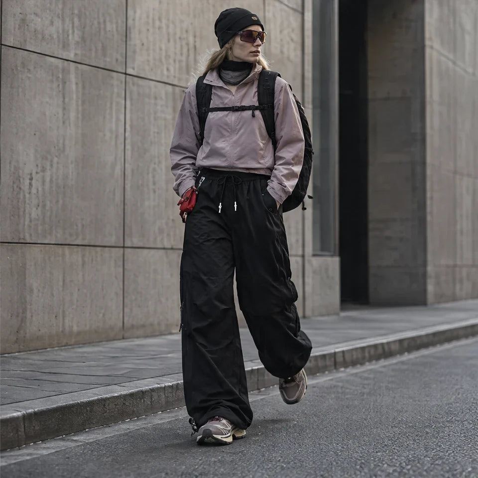 Murk - Unisex Quick-Dry Windproof & Lotus-Effect Waterproof Trousers - Black