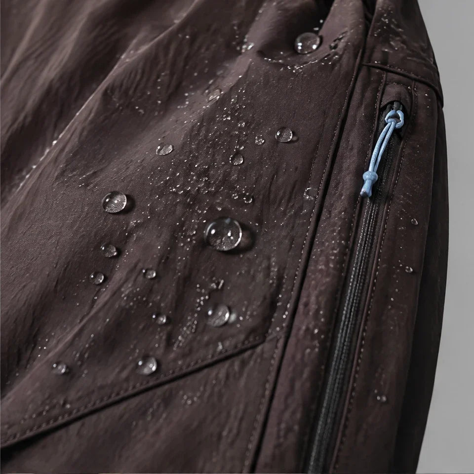 Murk - Unisex Quick-Dry Windproof & Lotus-Effect Waterproof Trousers - Burgundy