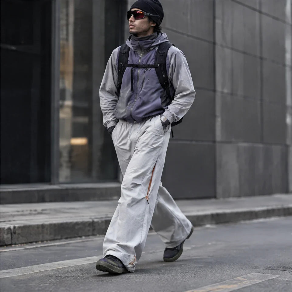 Murk - Unisex Quick-Dry Windproof & Lotus-Effect Waterproof Trousers - Light Grey