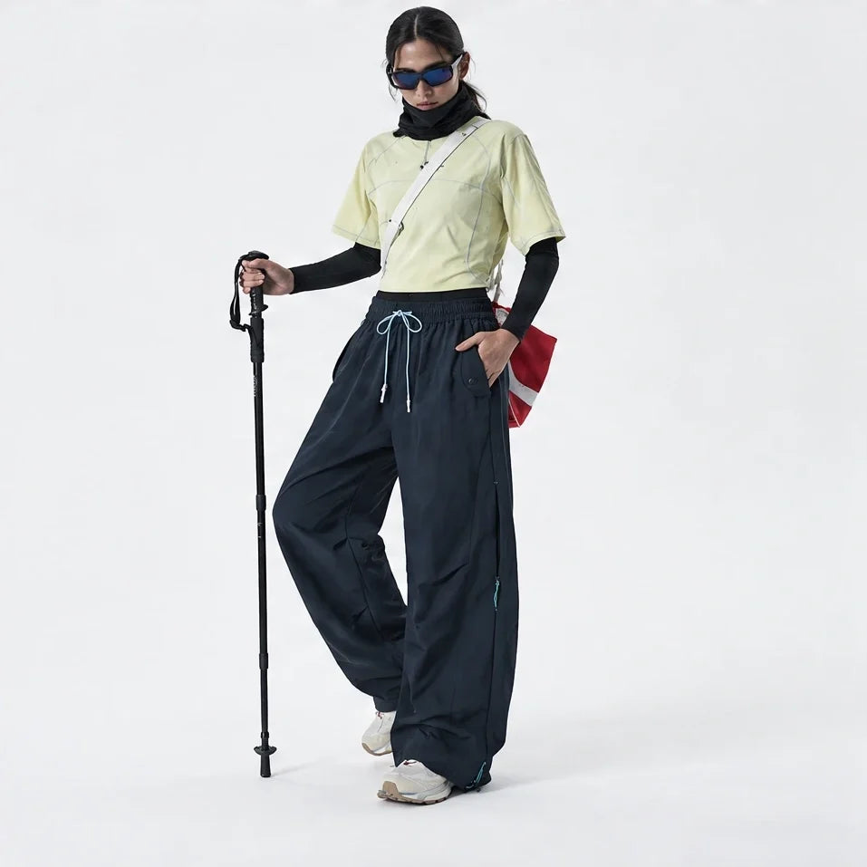 Murk - Unisex Quick-Dry Windproof & Lotus-Effect Waterproof Trousers - Navy Blue
