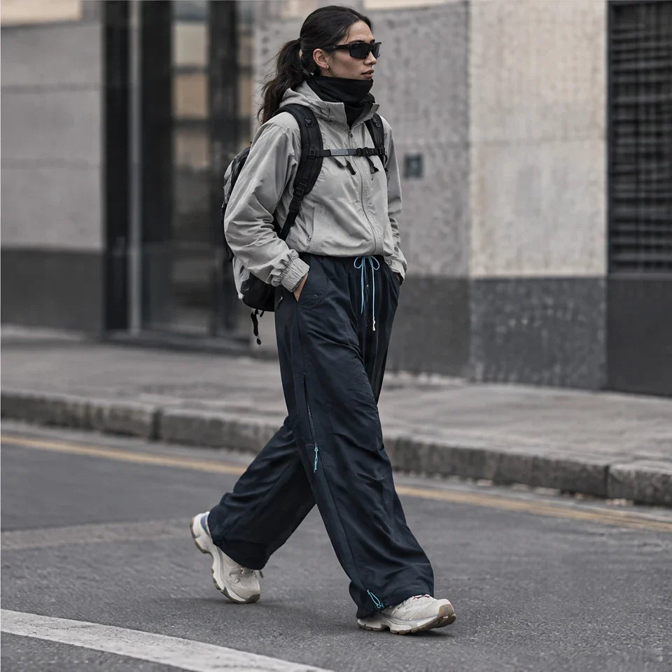 Murk - Unisex Quick-Dry Windproof & Lotus-Effect Waterproof Trousers - Navy Blue
