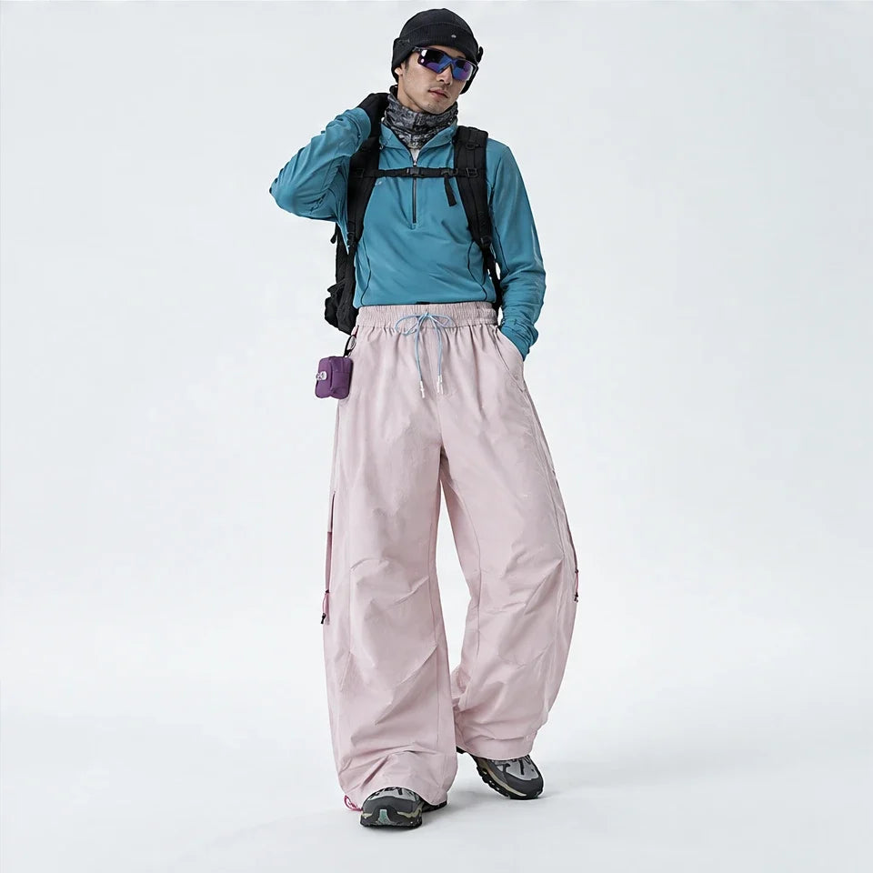 Murk - Unisex Quick-Dry Windproof & Lotus-Effect Waterproof Trousers - Pink
