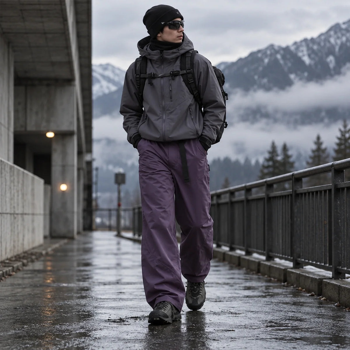 Force - Unisex Quick-Dry Windproof & Teflon® Waterproof Trousers - Purple