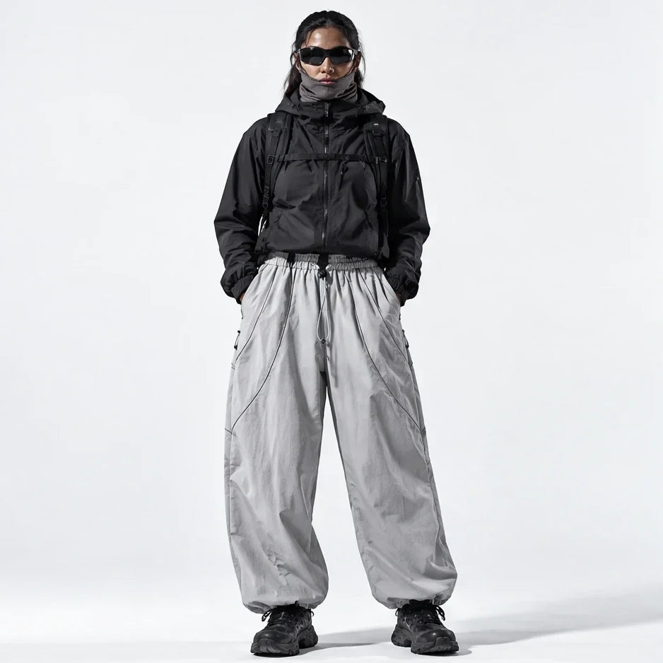 Howe - Unisex Quick-Dry Windproof & Reflective Waterproof Trousers - Grey