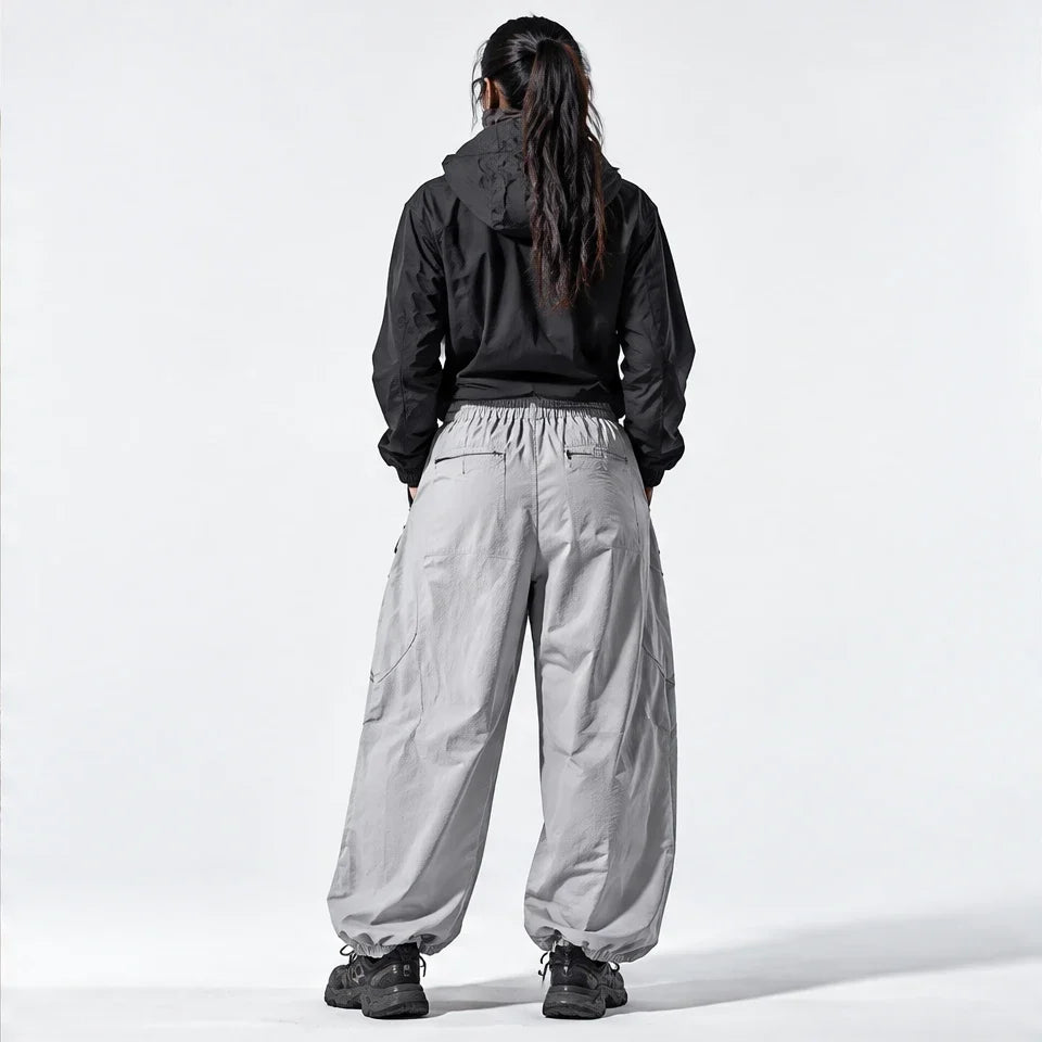 Howe - Unisex Quick-Dry Windproof & Reflective Waterproof Trousers - Grey