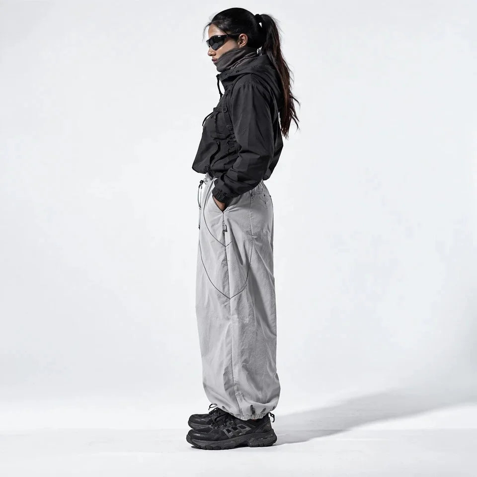 Howe - Unisex Quick-Dry Windproof & Reflective Waterproof Trousers - Grey