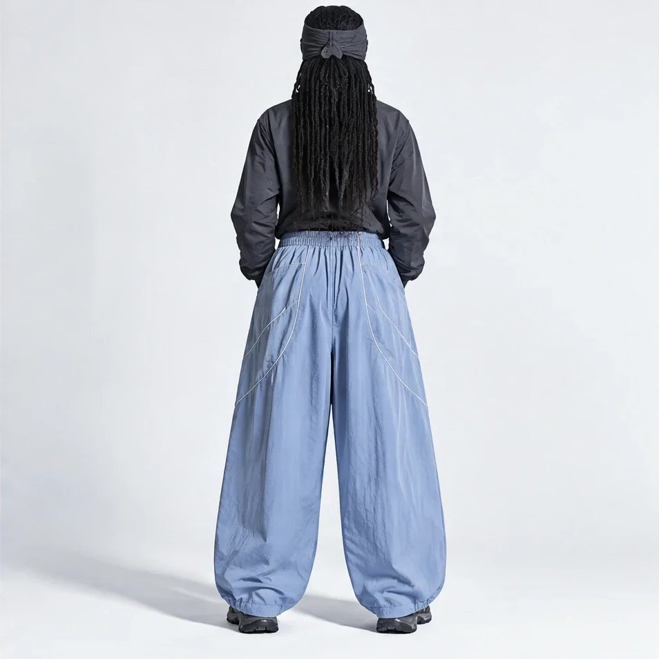 Howe - Unisex Quick-Dry Windproof & Reflective Waterproof Trousers - Light Blue