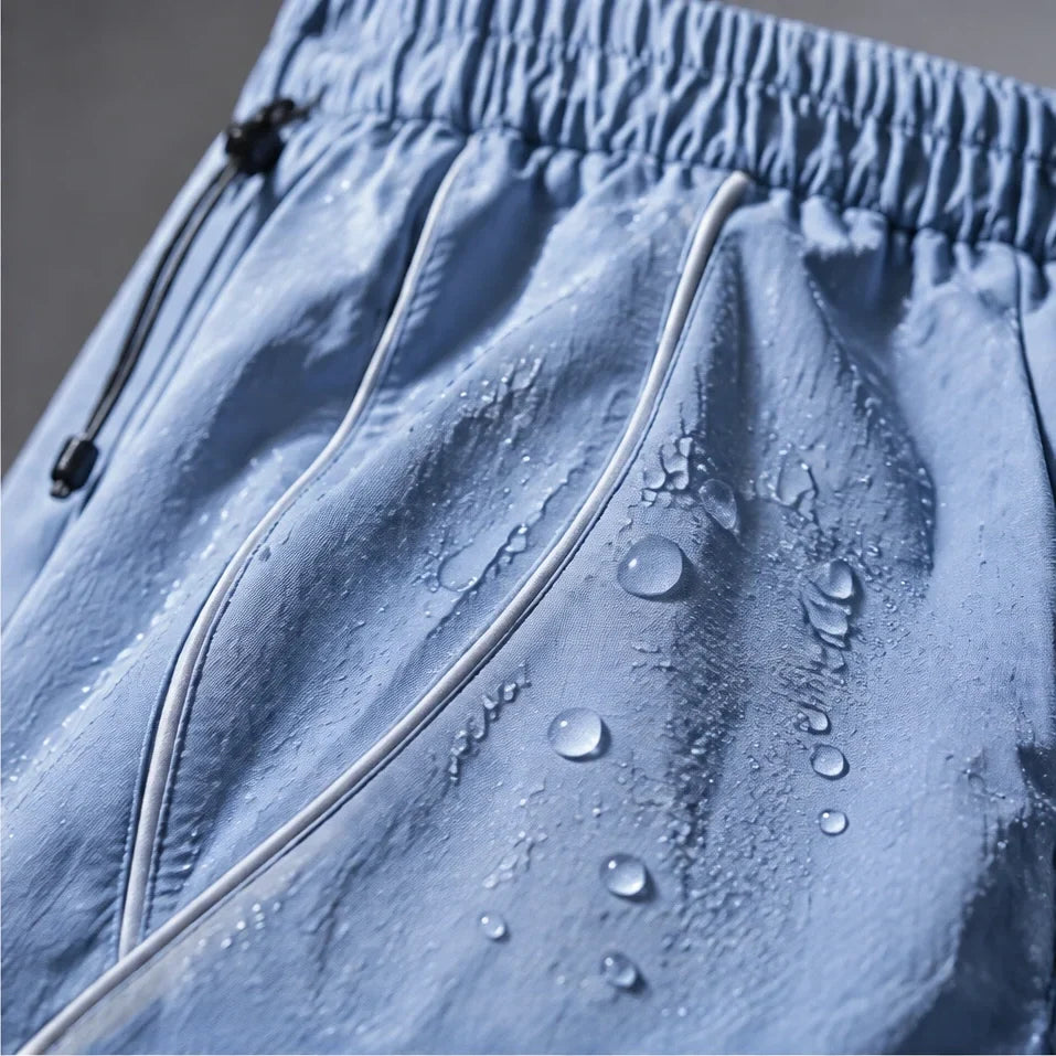 Howe - Unisex Quick-Dry Windproof & Reflective Waterproof Trousers - Light Blue