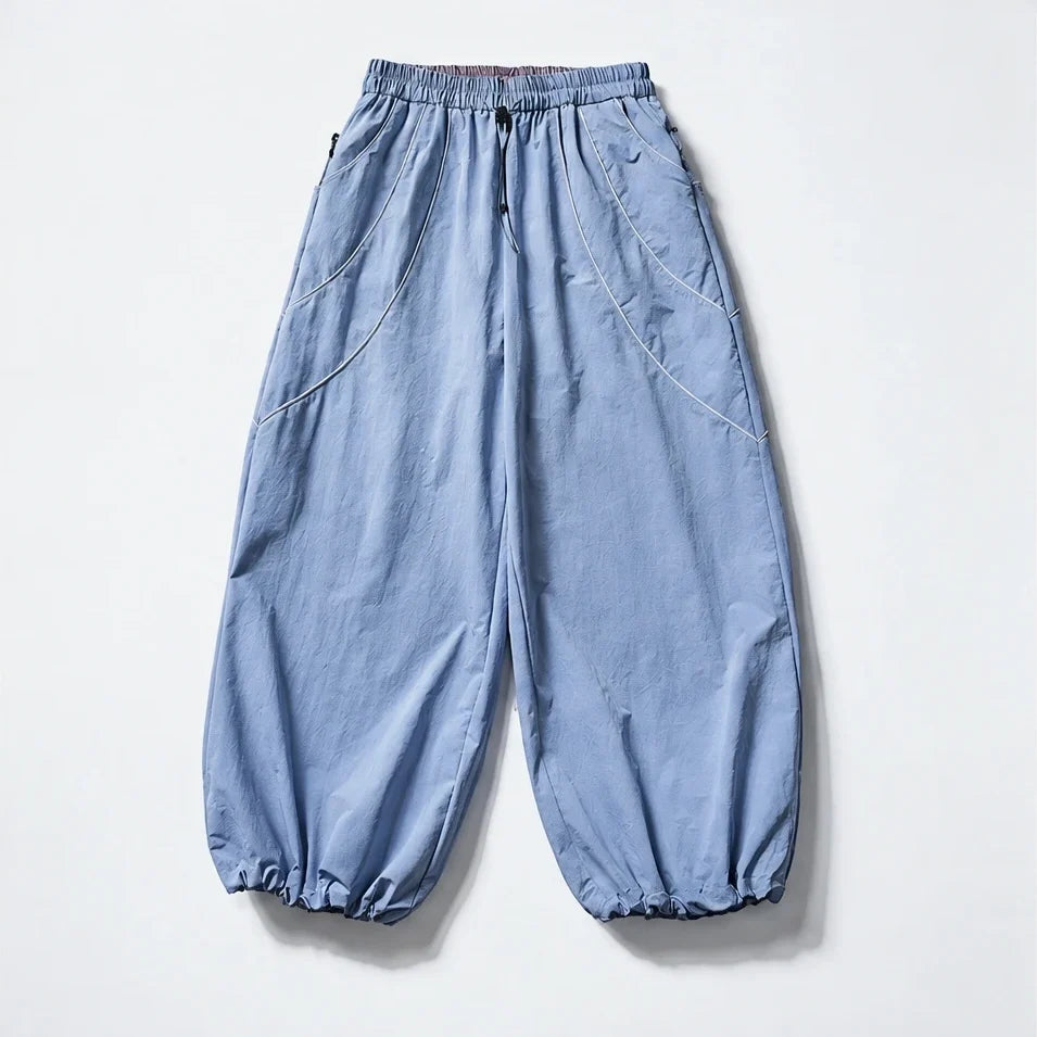 Howe - Unisex Quick-Dry Windproof & Reflective Waterproof Trousers - Light Blue