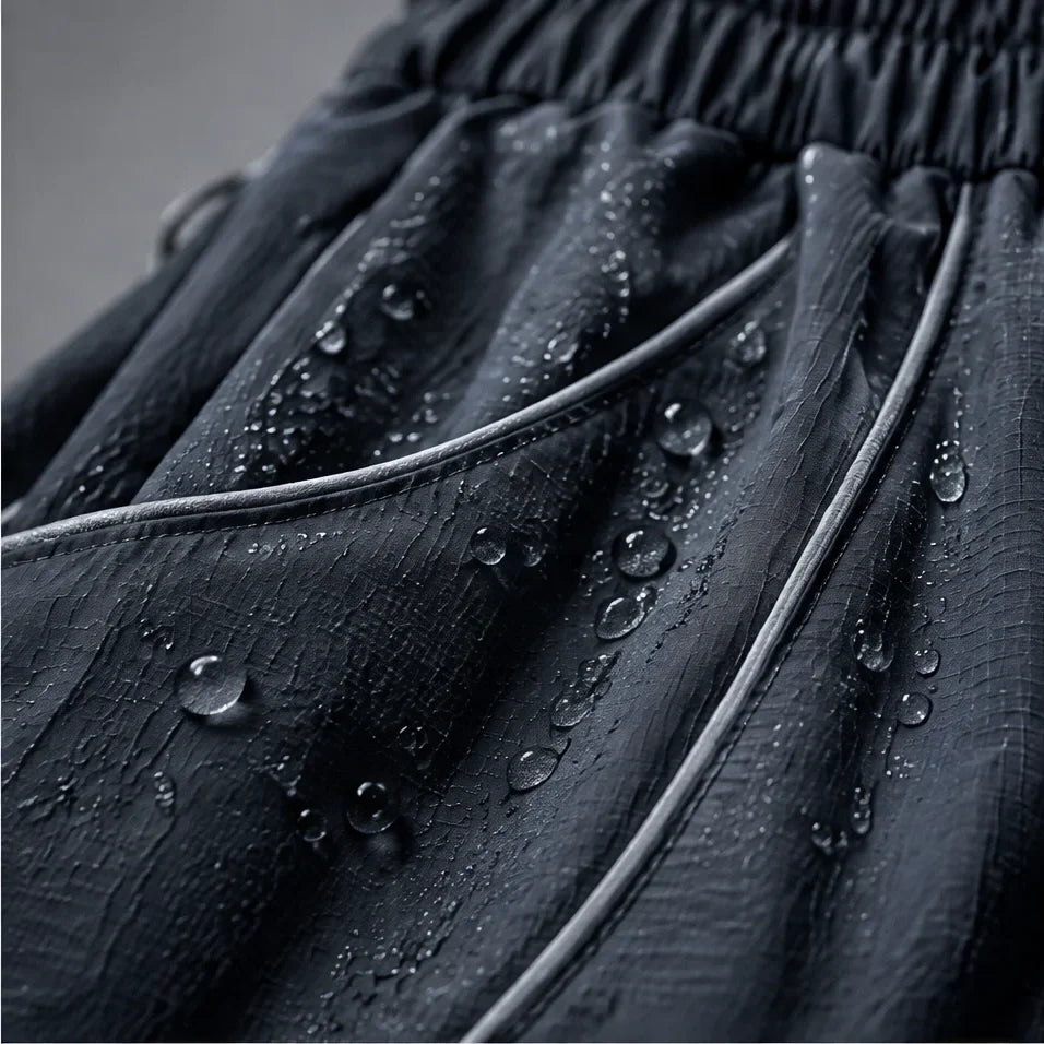 Howe - Unisex Quick-Dry Windproof & Reflective Waterproof Trousers - Navy Blue