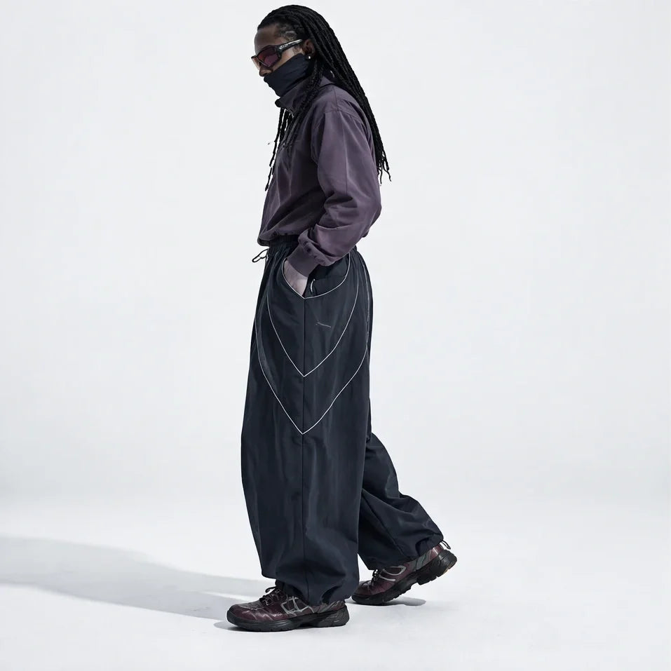 Howe - Unisex Quick-Dry Windproof & Reflective Waterproof Trousers - Navy Blue