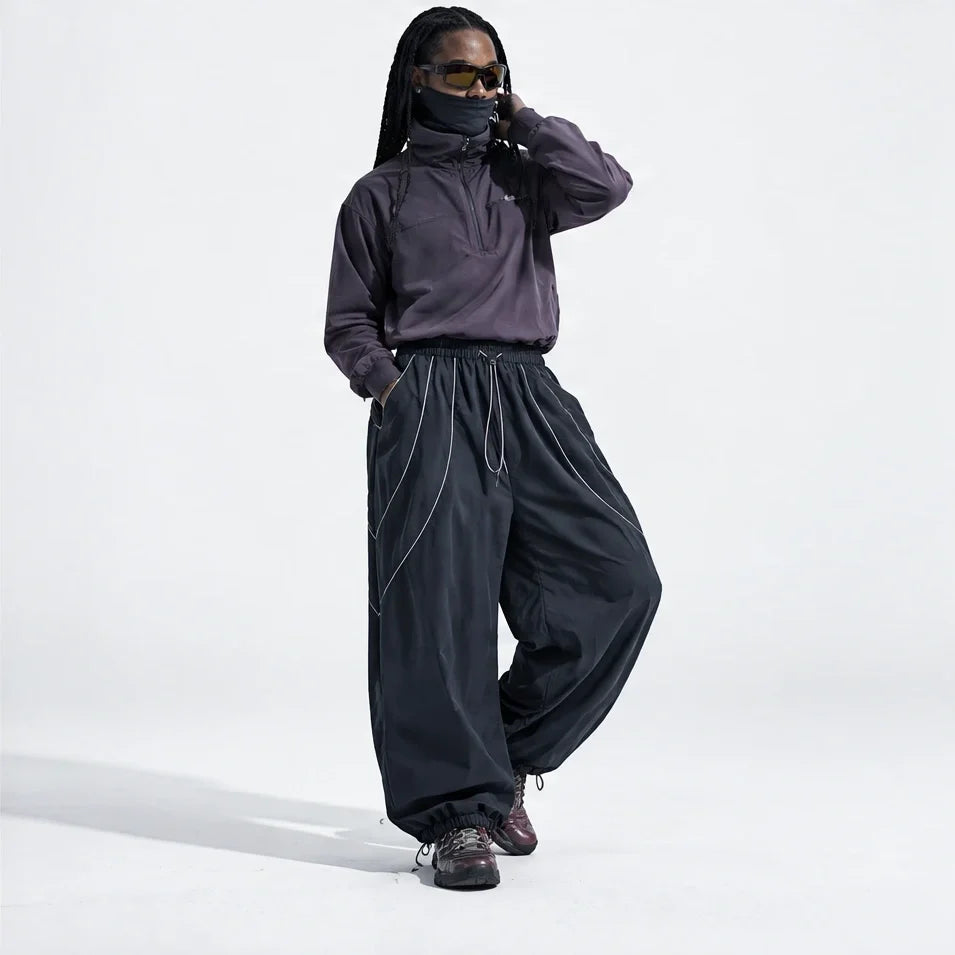 Howe - Unisex Quick-Dry Windproof & Reflective Waterproof Trousers - Navy Blue