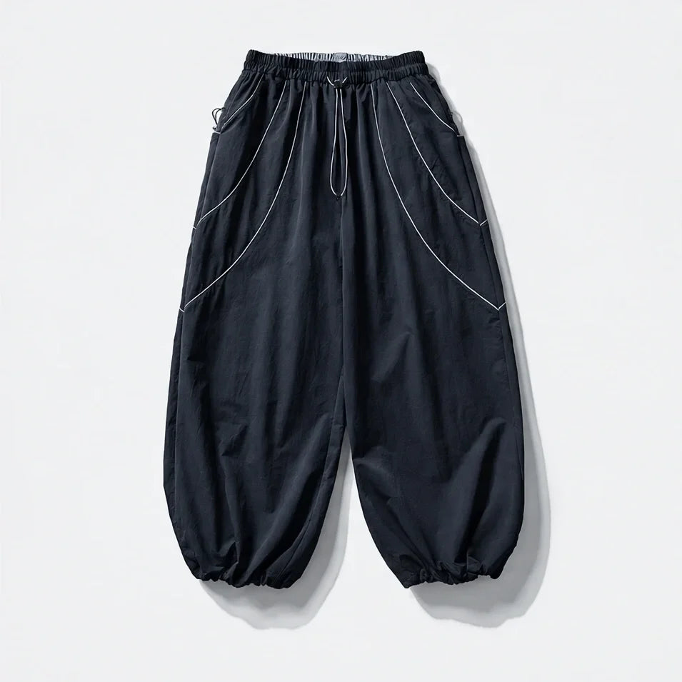 Howe - Unisex Quick-Dry Windproof & Reflective Waterproof Trousers - Navy Blue