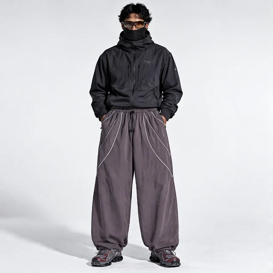 Howe - Unisex Quick-Dry Windproof & Reflective Waterproof Trousers - Purple