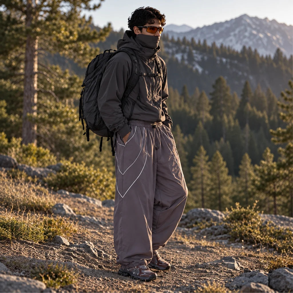Howe - Unisex Quick-Dry Windproof & Reflective Waterproof Trousers - Purple