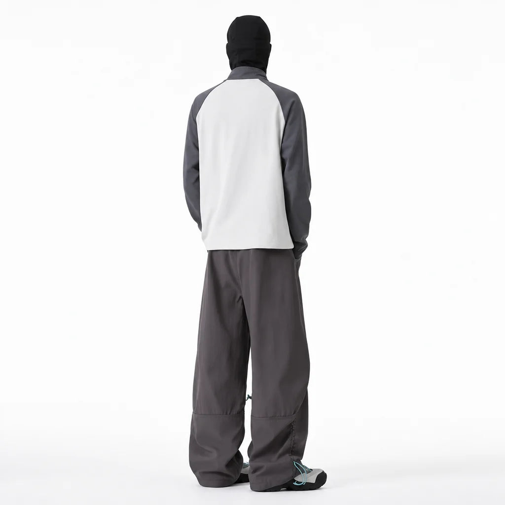 Rake - Mens Quick-Dry Windproof & Straight-Leg Waterproof Trousers - Grey