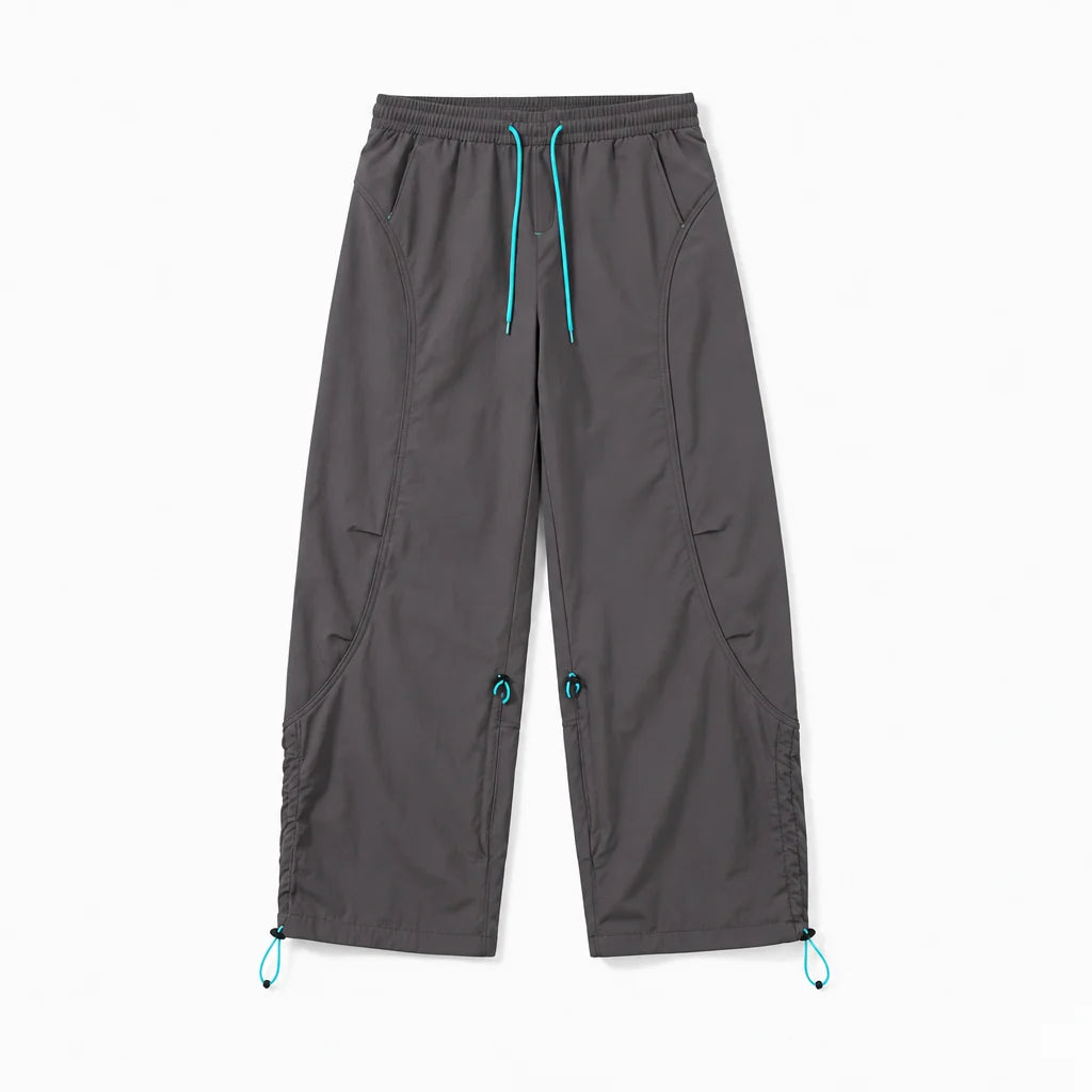 Rake - Mens Quick-Dry Windproof & Straight-Leg Waterproof Trousers - Grey