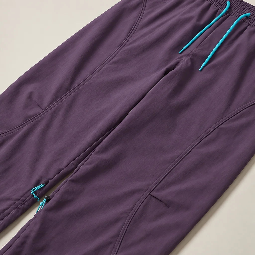 Rake - Mens Quick-Dry Windproof & Straight-Leg Waterproof Trousers - Purple