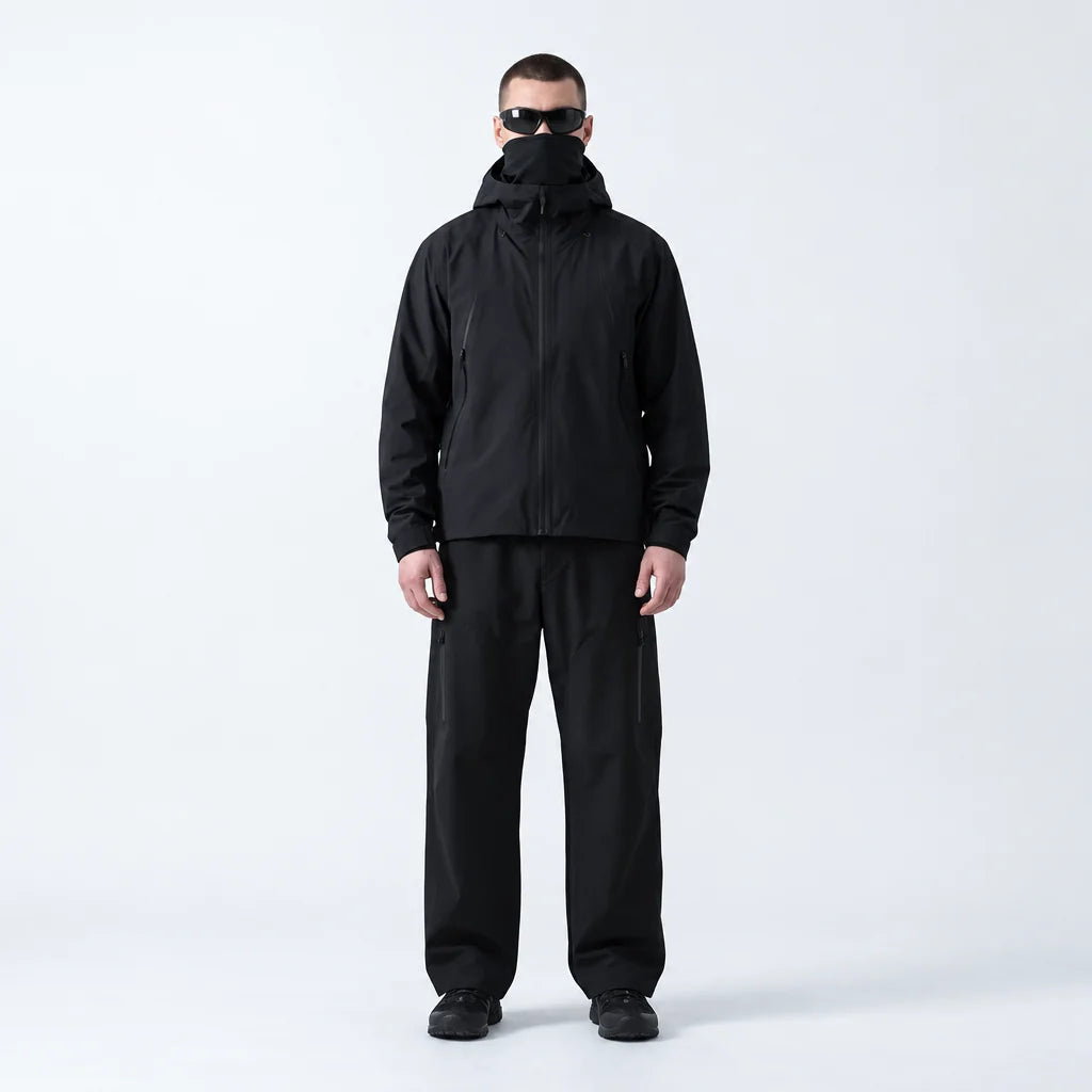 Lour - Unisex Quick-Dry Windproof & Wrinkle-Free Waterproof Trousers - Black