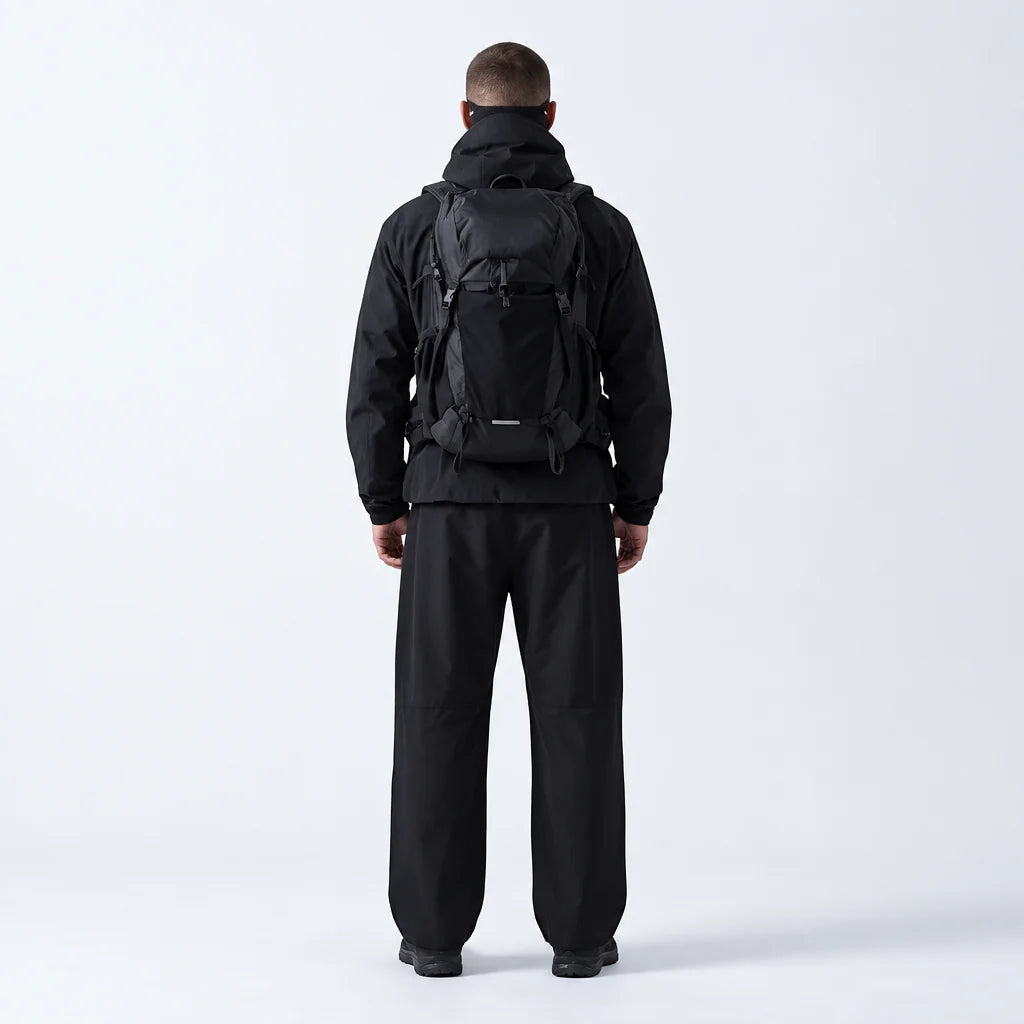 Lour - Unisex Quick-Dry Windproof & Wrinkle-Free Waterproof Trousers - Black