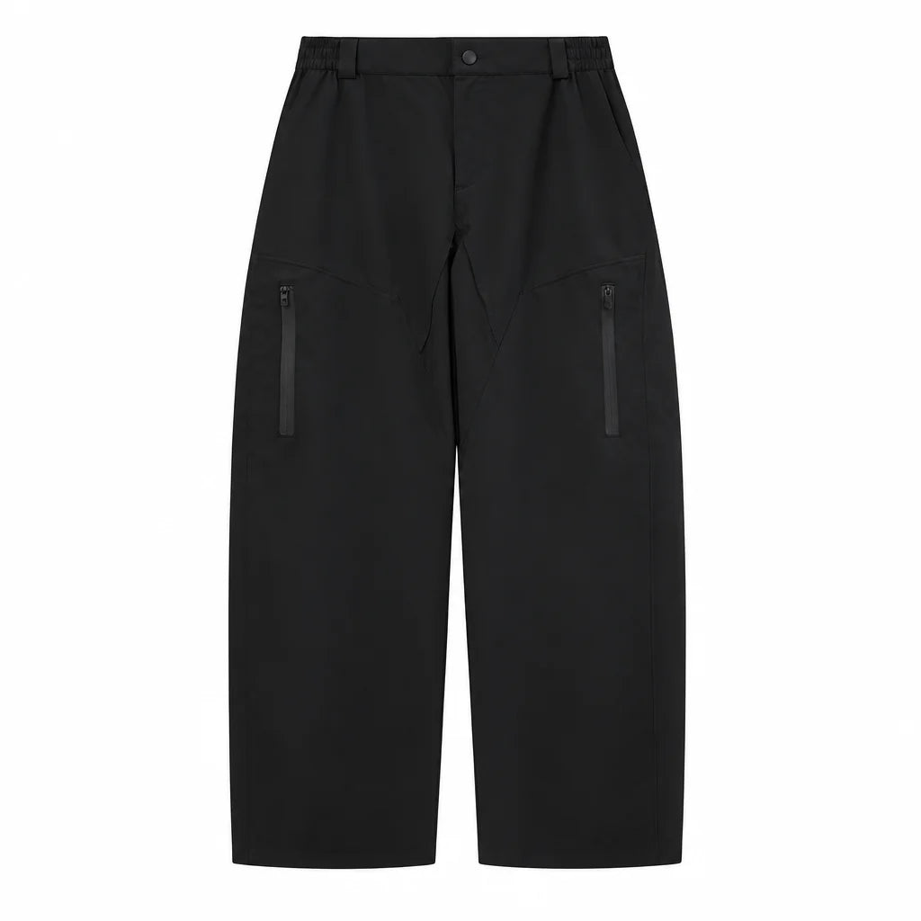 Lour - Unisex Quick-Dry Windproof & Wrinkle-Free Waterproof Trousers - Black