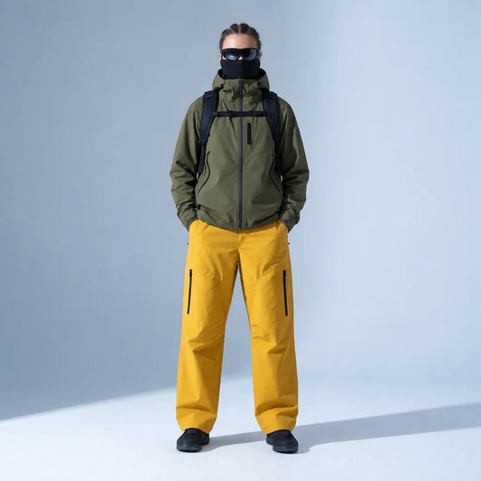 Lour - Unisex Quick-Dry Windproof & Wrinkle-Free Waterproof Trousers - Yellow