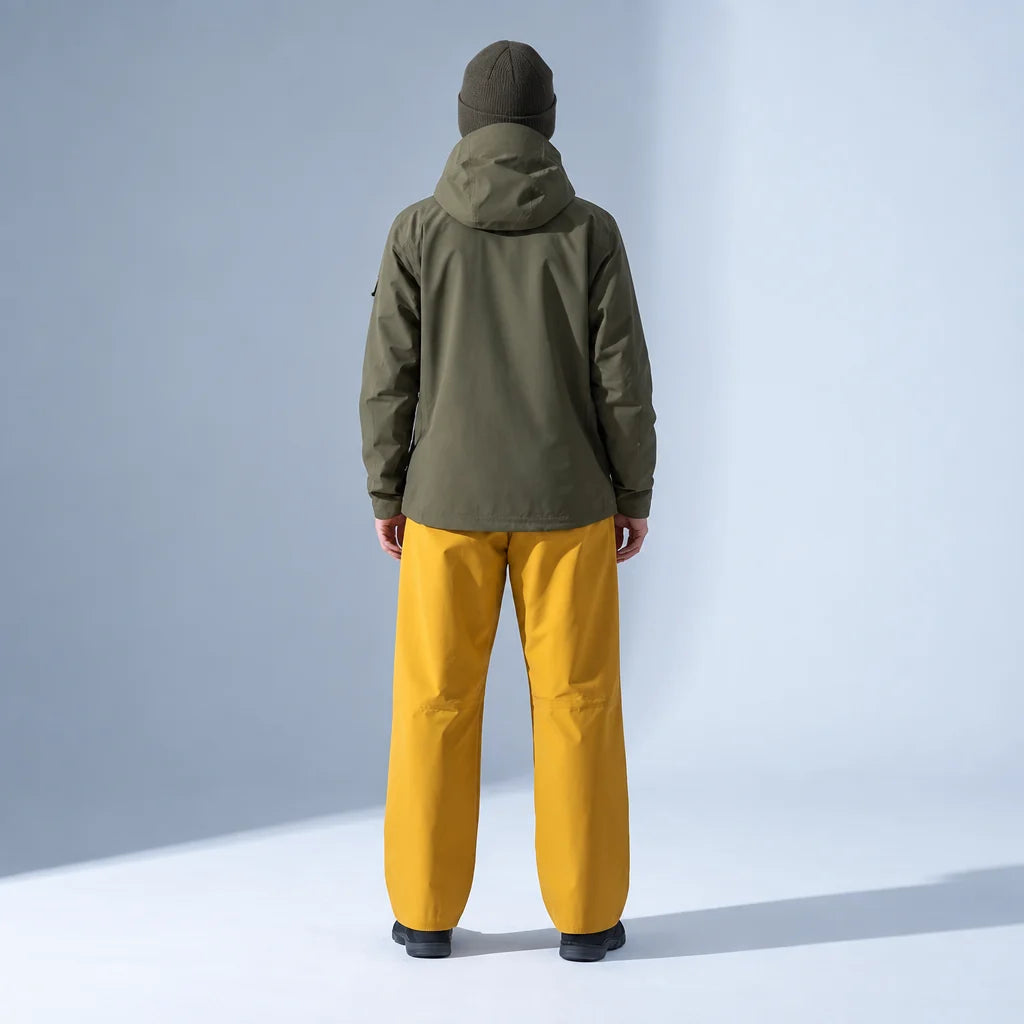 Lour - Unisex Quick-Dry Windproof & Wrinkle-Free Waterproof Trousers - Yellow