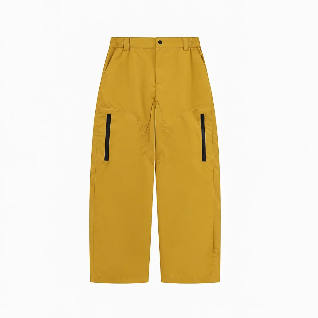Lour - Unisex Quick-Dry Windproof & Wrinkle-Free Waterproof Trousers - Yellow