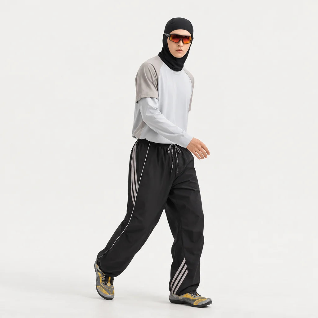 Dreich - Unisex Quick-Dry Windproof & Relaxed Fit Waterproof Trousers - Black