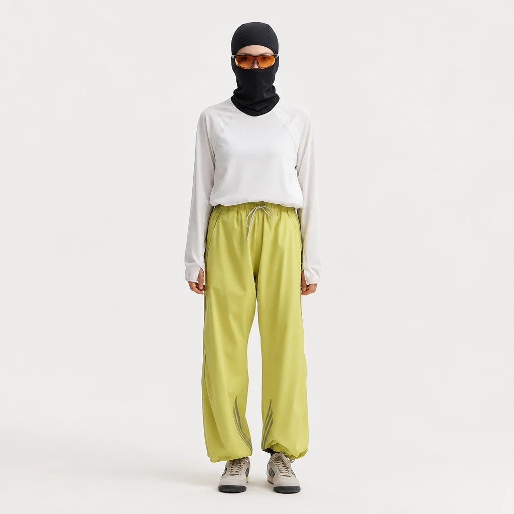 Dreich - Unisex Quick-Dry Windproof & Relaxed Fit Waterproof Trousers - Fluorescent Green