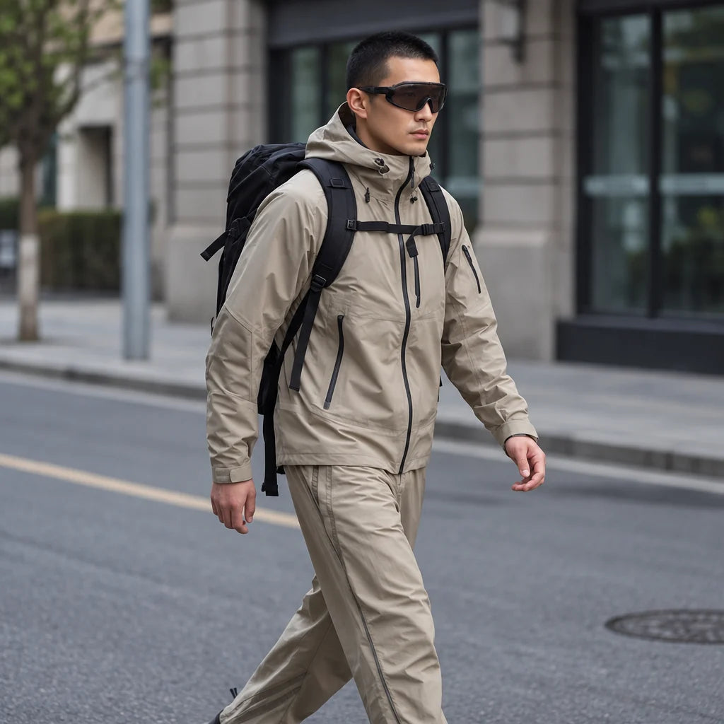 Dreich - Unisex Quick-Dry Windproof & Relaxed Fit Waterproof Trousers - Light Khaki