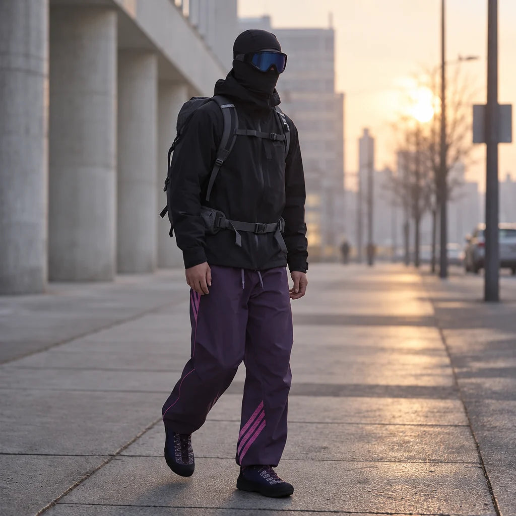 Dreich - Unisex Quick-Dry Windproof & Relaxed Fit Waterproof Trousers - Purple