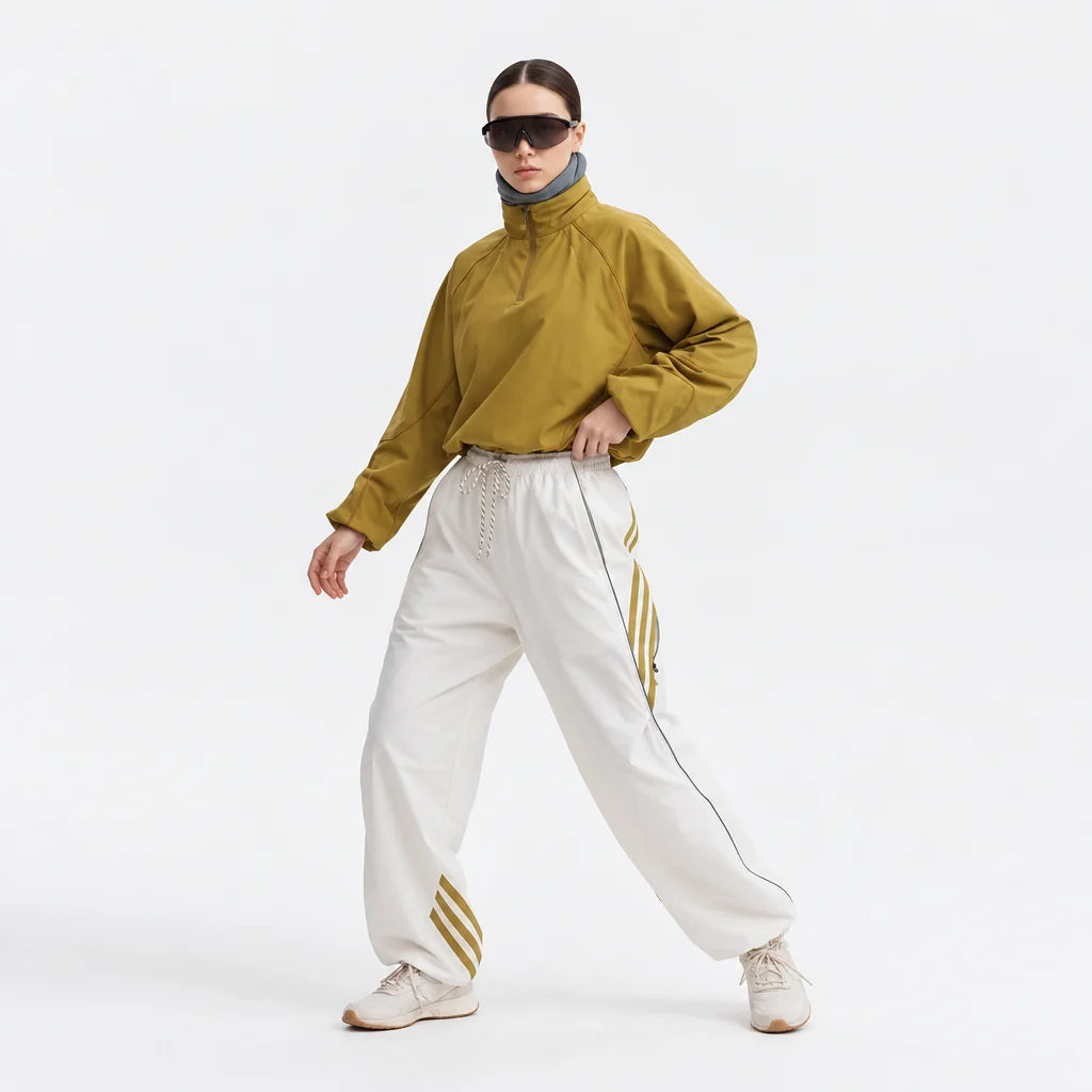 Dreich - Unisex Quick-Dry Windproof & Relaxed Fit Waterproof Trousers - White