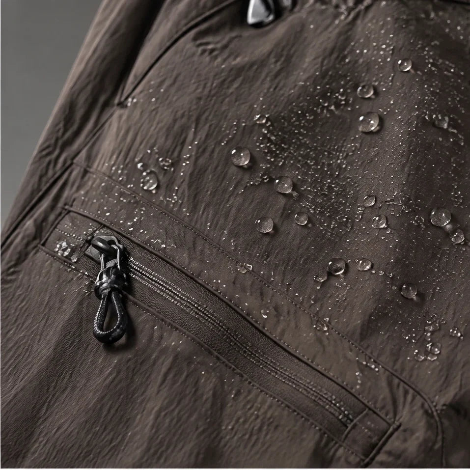 Shiel - Unisex Quick-Dry Windproof & Wrinkle-Free Waterproof Trousers - Brown