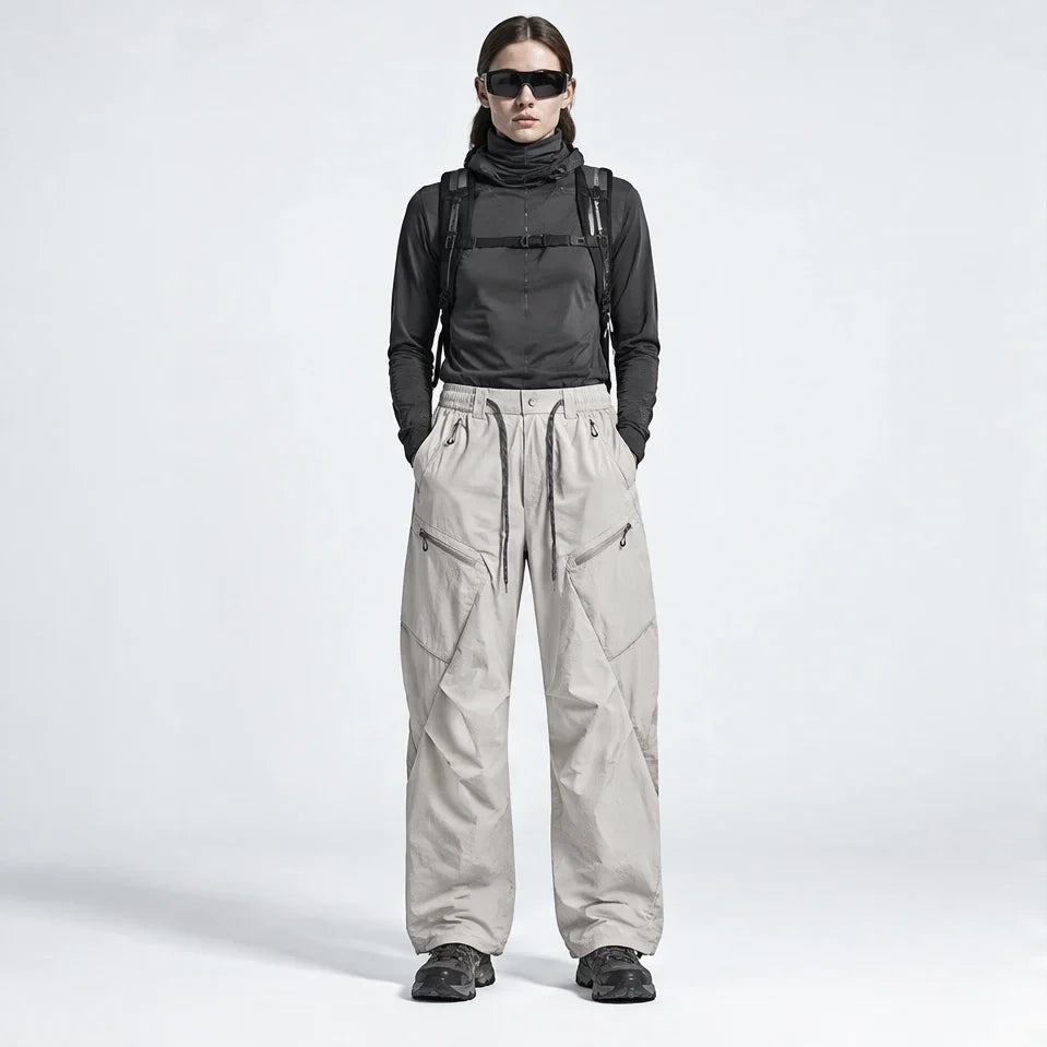 Shiel - Unisex Quick-Dry Windproof & Wrinkle-Free Waterproof Trousers - Off-white
